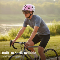 Cycling Helmet with Attractive Visor S Breathable Attractive Cycling Helmet Safety Gear Lightweight Adjustable Fit for Commuting