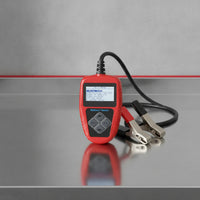 Handheld 12V Battery Tester with Alligator Clips Compact Battery Analyzer with Alligator Clips Digital Vehicle Tool for Mechanics