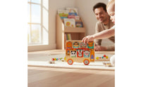 Animal Matching Toy Car Child-Centered Wooden Animal Threading Toy Wood Children's Game for Infants