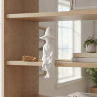 Enchantress on Witch's Riding Implement Ornament Dangling Enchantress on Witch's Riding Implement Whimsical Shelf Sitter for Mantel, Windowsill
