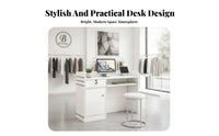 Small Checkout Counter Sturdy Construction Salon Reception Desk Spacious Workspace Front Desk with Storage for Receptionists, Boutique, Lobby