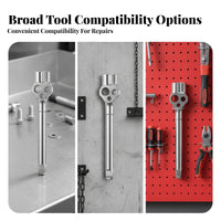 Multifunction Hex Wrench Assist Tool Socket Bit Driver Compact Head Silver Finish Heavy Duty Inner Hex Wrench Tool