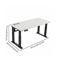 Electric Standing Desk Memory Presets Twin Motor Adjustable Desk Sturdy Construction for Remote Workers, Tall People, Study Room, Bedroom