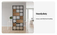 Urban design Freestanding lattice Shelf Multi-Functional Freestanding Slatted Shelving Rack Open Display Shelves Partition Screen Space-Saving for Small Business Owners, Interior Designers, Entrance Hall, Entryway, Restaurant, Studio Apartment
