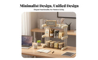 Clear View Design tea infusion sachet and Condiment Holder Space-Saving Multi-Section Storage container adaptable Desktop Organizer adaptable for Service Industry personnel, Students, residents, Coffee Station, Kitchen Counter, Reception Desk, Craft Room