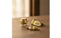 3 Pieces Gold-Tone Shrine Box Ornate Religious Ornaments Catholic Sculpture Intricate for Collectors