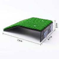 Large Artificial Grass Basking Dock, Turtle Basking Dock for Small Reptiles, Suction Cup Turtle Basking Area for Aquarium and Frog Aquarium