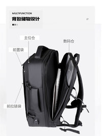 Large Capacity Men's Business Backpack with Laptop Compartment