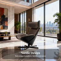 Nordic Aesthetic Rotating Zongzi Armchair Designer Inspired Lounge Chair 360° rotate Home Seating Modern aesthetic for Interior Designers, Homeowners, Design aficionados, Living Room, Bedroom, perusing alcove