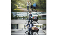 Carbon Steel Bike Basket with Waterproof Cover Heavy Duty Bike Basket with Cargo Net Large Capacity Easy to Install for Commuters, Grocery Shopping, Daily Commute