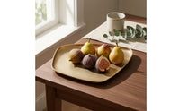 Aluminum Tray Irregular Shape Decorative Serving Tray Shallow rims Metal Dessert Platter