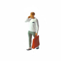 6 Pieces Fine Details Shopping Couple Figures Realistic Design Miniature Shopping People Collectible 1:64 Scale Figures Hand-Painted for Display Shelf