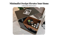 Multi-Functional Lift-Top Trolley Table Versatile Use Rolling Storage Cart Mobile Design Living Room Furniture Space-Saving for Homeowners, Apartment Dwellers, Office Workers, Small Areas, Bedroom, Balcony