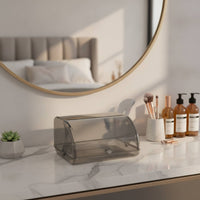 Clear Makeup Organizer with Transparent Lid Dustproof Makeup Organizer with Lid Dust Free Display Case Elegant for Dresser