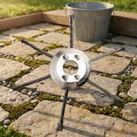 Central Mounting Hole Metal Wire Undesired Growth Cutter Head Silver-Colored Circular Grass Cutter Attachment