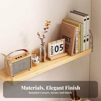 Floating Shelf with Acrylic Brackets Nordic Design Clear Floating Shelf