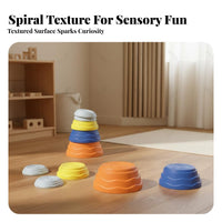 Indoor & Outdoor Use Balance Stepping Stones Textured Surface Kids Balance Stepping Stones Builds Coordination Active Play Equipment Varied Heights for Preschoolers, Toddlers, Children 3+, Backyard, Playroom, Kindergarten