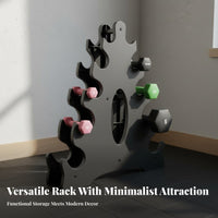 Dumbbell Rack Compact Design Dumbbell Stand Space-Saving Hand Weight Storage Rack for Home Gym Users, Apartment