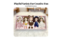 5 Pieces 17cm Princess Doll Set Changeable Outfits Dress-up Doll Set children's Toy Poseable Frame Jointed Figure for Collectors