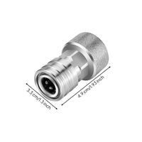 Hose Adapter with Quick-Disconnect Stainless Garden Hose Quick Connector Standard 3/4 Inch Fitting for Homeowners, Gardening, Car Washing