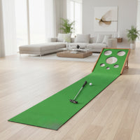Foldable Golf Chipping and Putting Practice Practice Aid Portable Golf Putting Mat with Adjustable Slope Indoor Premium for Golfers, Home, Office, Garage