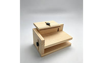 Manual Labeling Bracket Solid Wood Labeling Bracket with Ruler Precision for Workshops