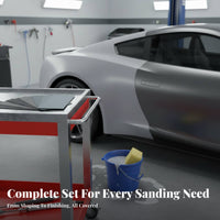 Water-Resistant and Dry Sanding Sheet Set Waterproof Assorted Grit Sanding Sheet Pack Multi-Surface Grit Sheet for Woodworkers, Craftsmen, Home Repair