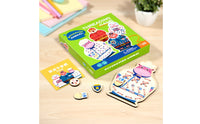 Punched Holes Animal Threading Board Printed Cartoon Lacing Practice Board Colorful Learning Toy Rounded Edges for Children