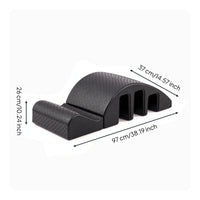 Contoured Back Stretcher with EPP Foam Textured Spine Alignment Device Firm Posture Support Arch Comfortable for Adults