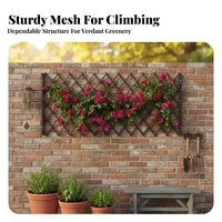 mountable surfaceMountable Expandable Lattice Panel Indoor & exteriordoor Use Expandable woven Trellis Easy Installation Plant assist adaptable for Gardeners, homeowners, DIY hobbyists, Balcony, Patio, Backyard, Fencing
