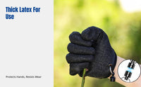 Gardening Gloves with Magnetic Suction, Anti-Slip, Anti-Puncture, Thick Latex, Flower Planting, Waterproof