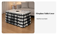 Soft and Comfortable Heated Table Cover Long-Lasting Heat Retention Mahjong Table Surround Anti-Pilling for Families, Adults, Winter, Dining