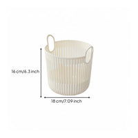Slatted Laundry Basket Openwork Small Laundry Basket Easy to Carry