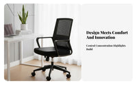 Height Adjustable Rolling Mesh spine-support Chair 360-Degree rotate Office Furniture Lumbar Support Ergonomic spine-supportrest for Students, Remote Workers, gaming enthusiasts, Dormitory, Study Room, Bedroom