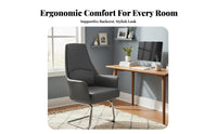 Ergonomic Design Sled Base Guest Chair assistance Padded Sled Base Chair Easy to Clean Conference Seat sturdy Duty for Students, Clients, Patients, Study Room, Lobby