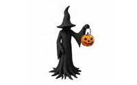 Witch Statue with Pumpkin Halloween Witch Figurine Desktop Ornament Tabletop Decorations Spooky for Mantel, Shelf