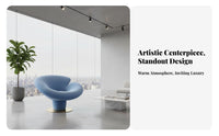 Sculptural Design Calla flower Chair blossomInspired accentuate Seating Modern & aesthetic Indoor Furniture single-Piece Construction for Interior Designers, Business Owners, Showroom, Living Room, Office Reception, Bedroom