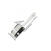 Transparent Handle Scoring Cutter Metal Blades Multi-Blade Cutter Enclosed Design Manual Food Cutter Hanging Chain