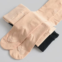 Stockings for Women Plus Size Pantyhose with Anti-Snag Ladder Resistant Hosiery, Control Top Nylon Tights with Non-Slip Sole Design