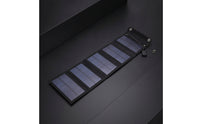 25W Solar Charger with 5 Panels Lightweight Foldable Solar Charger Slim Compact for Campers, Travelers, Camping, Hiking, Emergencies