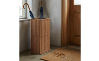 Moisture-Collecting Tray Square Umbrella Stand Iron Frame Rattan Umbrella Stand