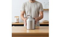 5 L Storage  Barrel Sealed Lid Stainless Steel Beer Growler Metal Jug for Home