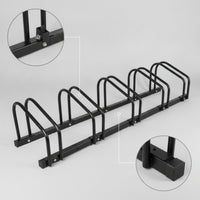 Bike Floor Parking Rack Carbon Steel Floor Bike Rack Bike Parking Stand Powder Coated Heavy Duty for Cyclists, Garage