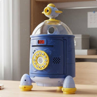 Spacecraft Piggy Bank Educational Electronic Currency Safe Digital Simulated