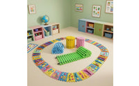 Rollable 4-Channel Balance Path Compact Storage Sensory Balance Walkway for Stepping Practice