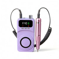 Nail Drill Machine with Lamp Rechargeable Nail Drill with Lamp Cordless Portable for Beginners, Home DIY