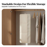 Hanging Clothes Storage Bag Large Capacity Closet Clothes Storage Bag Portable