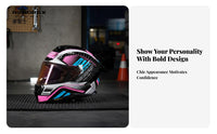 Full-Coverage Removable Washable Liner Full Face Aerodynamic Design Impact-Resistant Headwear for Men, Adults, Daily Commute
