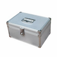 Multi-Functional Aluminum Combination Lock Box Large Capacity Combination Lock Box Sturdy Portable Security Case Sturdy Construction for Office Workers, Small Business Owners, Home, Travel, Workshop, School