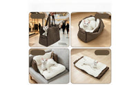 Water-Resistant Pet Carrier Bag with Mat Padded Cat Shoulder Carrier with Pockets Lightweight Dog Travel Bag with Safety Tether Long-Lasting for Cats